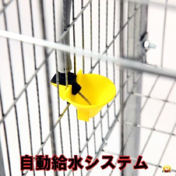 採卵用 ニワトリバタリーケージ にわとり用カゴ 2羽用 - 酸素濃度自動