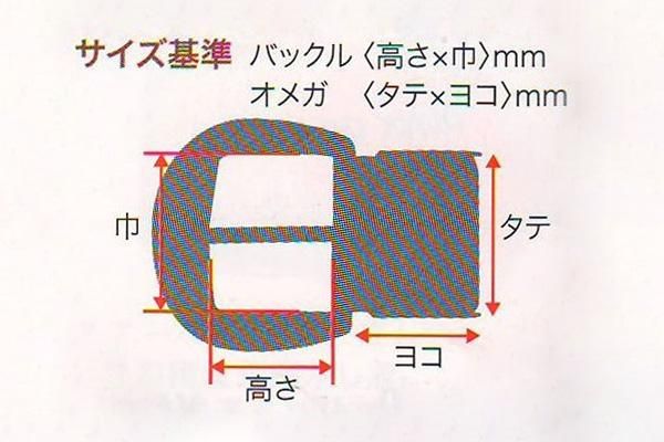 オメガバックル 30mm 72429 - レザークラフト商品・道具