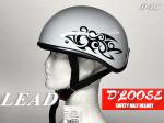D'LOOSE アメリカンハーフヘルメット  ホワイトトライバル  D-356-W-TRIBAL