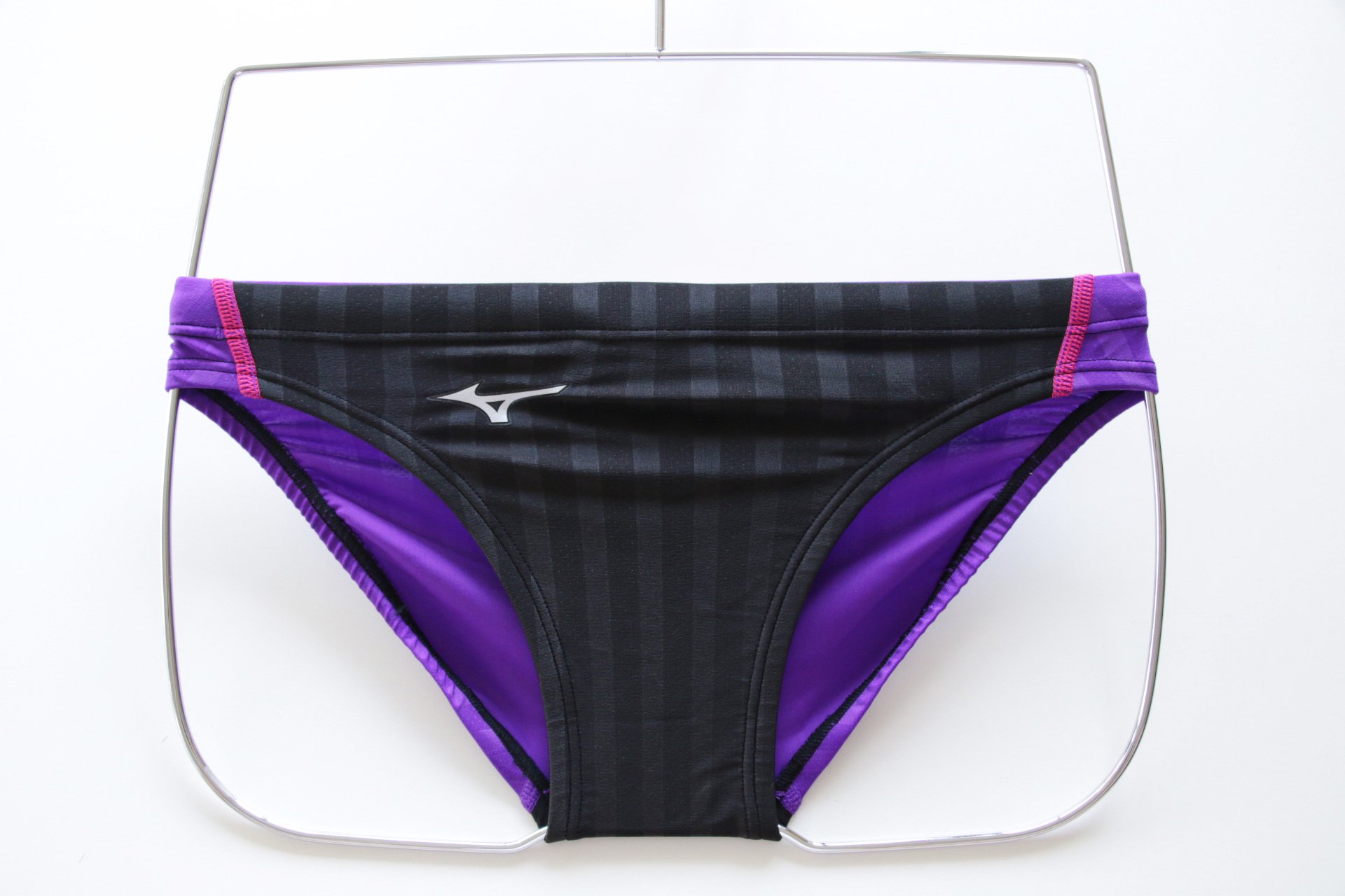 Mizuno Men's Swimwear Stream Aqucela Brief Black/Vioret