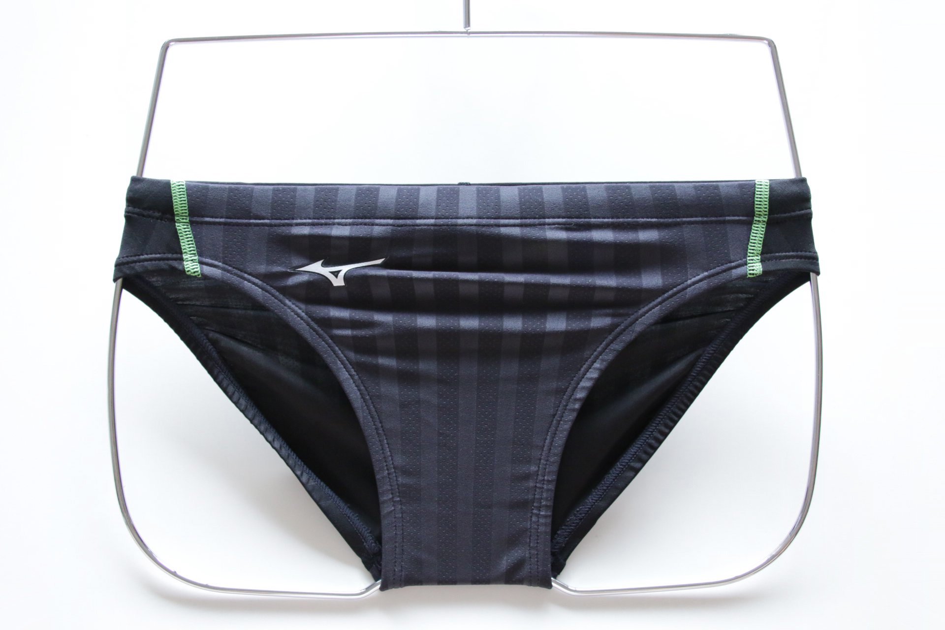 Mizuno Men's Swimwear Stream Aqucela Brief Charcoal/Black 07x09xE37