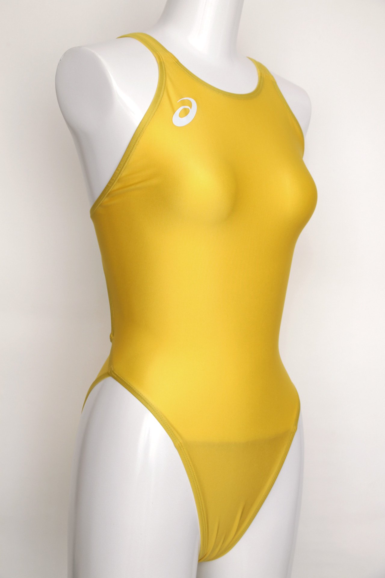 Bespoke Asics Lady's Competition Swimwear Successor to HYDRO-CD High Leg Cut Yellow