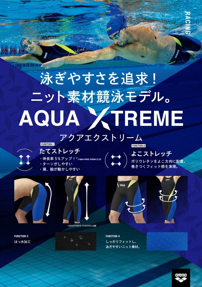 ARN-1021W arena 競泳水着 AQUA XTREME レディース リミック/ハイレグ/ハイカット - 競泳水着・水泳用品 専門店 -  通販スイムショップ - トムスポーツ