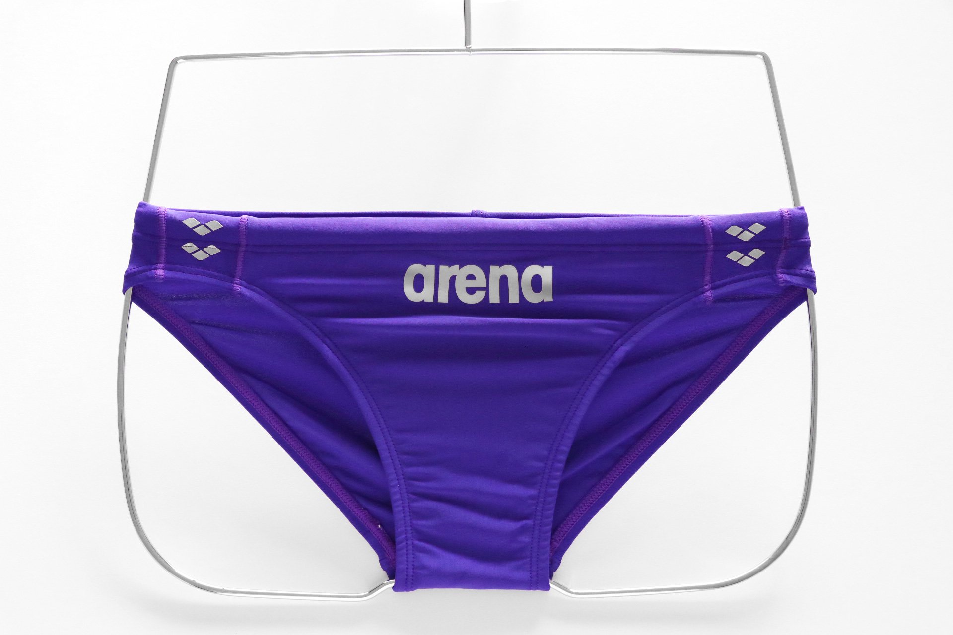 新品 arena メンズ 競泳ビキニ Mサイズ 黒/紫（タグ付）