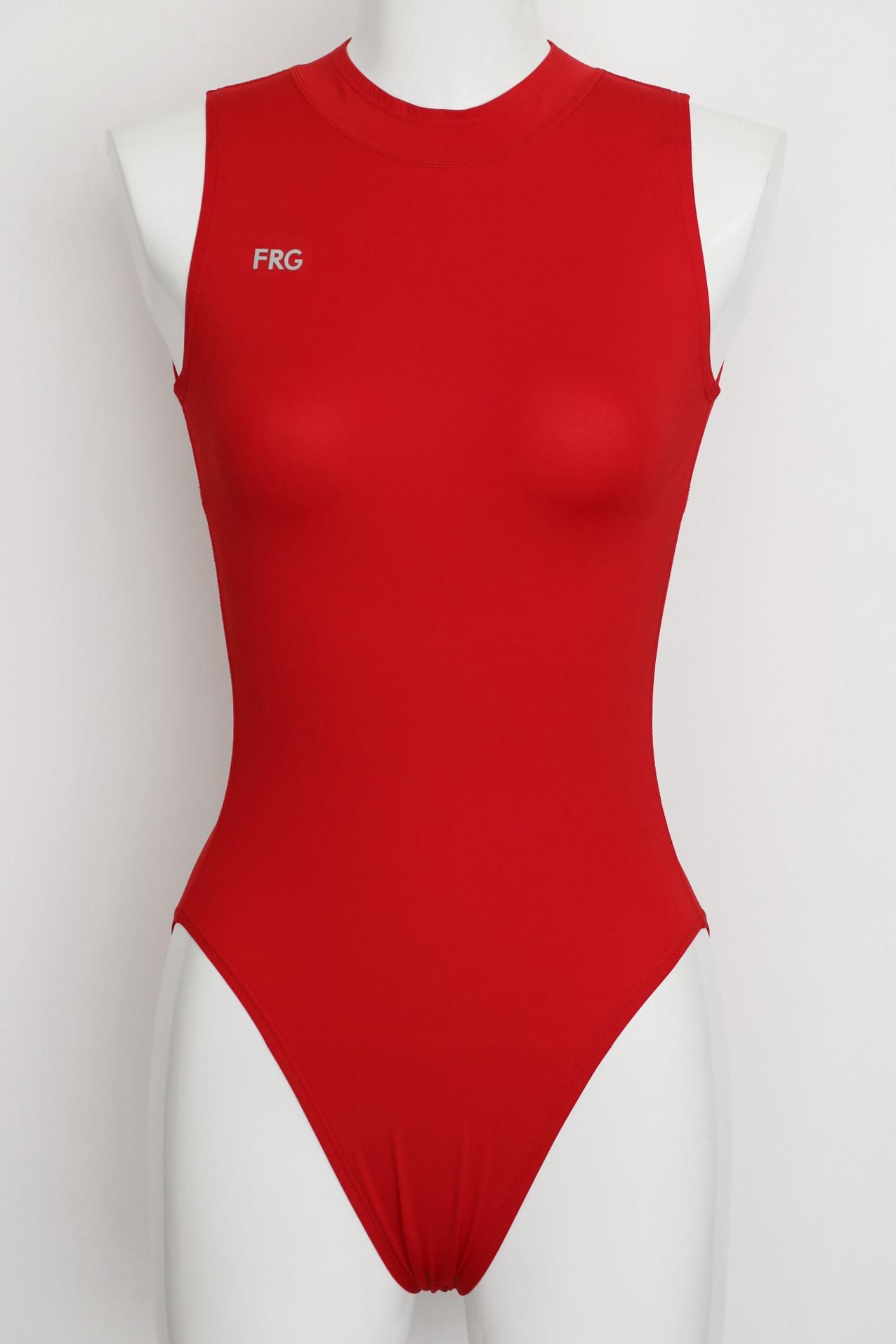 FRG 競泳水着 レディース Durafast Lite 200+ ハイネック レッド（SRD