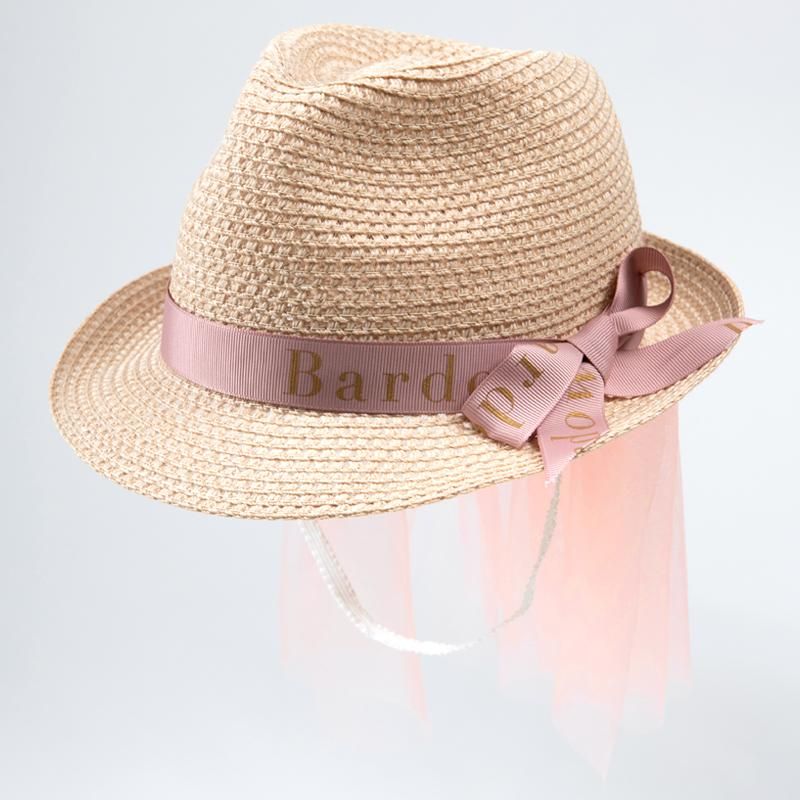 【Bardow（バルドー）】チュール付き麦わら帽子/ Straw Hat with Tulle（50cm 52cm） -  出産祝い・ベビーギフトブランド【niva】ニヴァ - 日本製 -