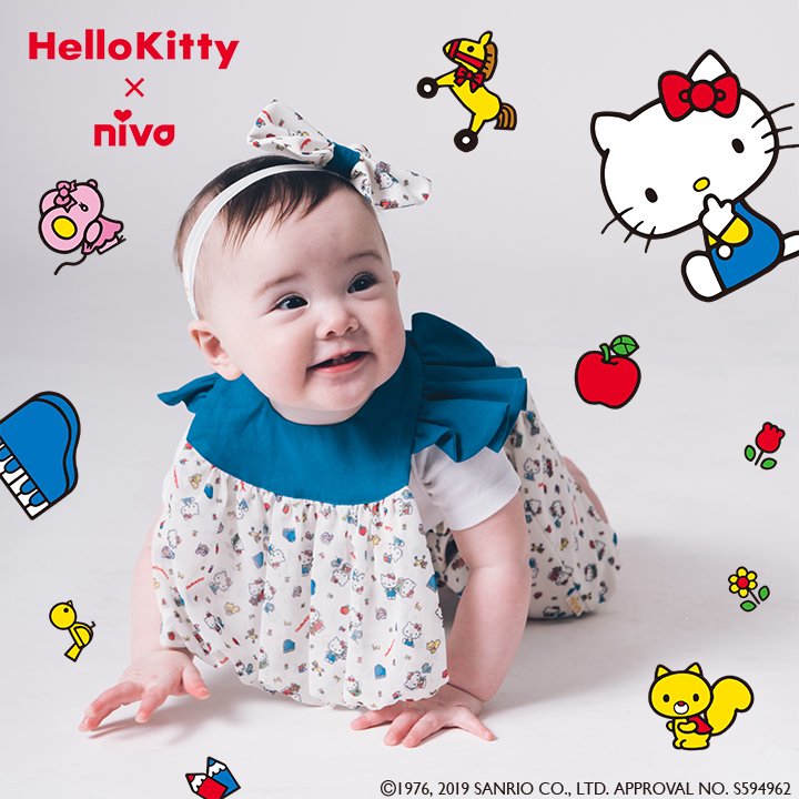 【キティちゃん】ハローキティブルマ／ Hello Kitty - Bloomer - 出産祝い・ギフトのおしゃれスタイ【niva】ニヴァ -日本製-