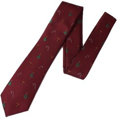 ワクワクが止まらないクリスマスのジャガード織りネクタイ