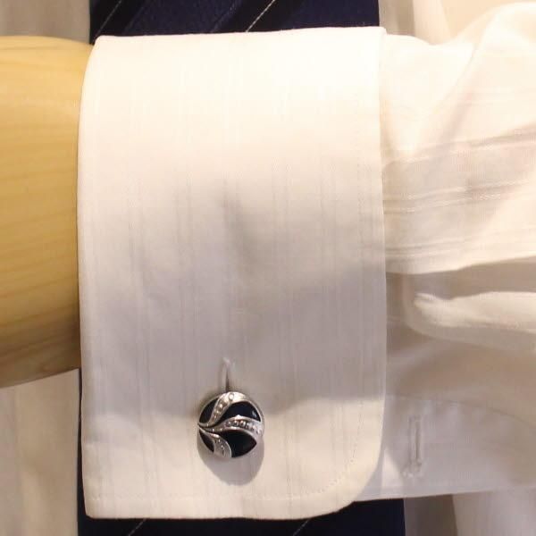 【一部予約販売】 サイモン・カーター】Vintage Button・ブルーエナメルのカフス その他