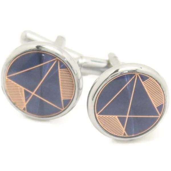 Cartier 青いラウンド型カフリンクス ケース付き Cartier 青いラウンド型カフリンクス ケース付き