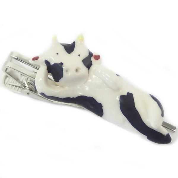 【ギフト】 木製ウシネクタイピン
