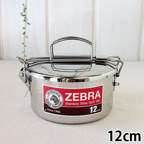 ZEBRA】16cm ステンレス製お弁当箱 | ストッカー付ランチボックス
