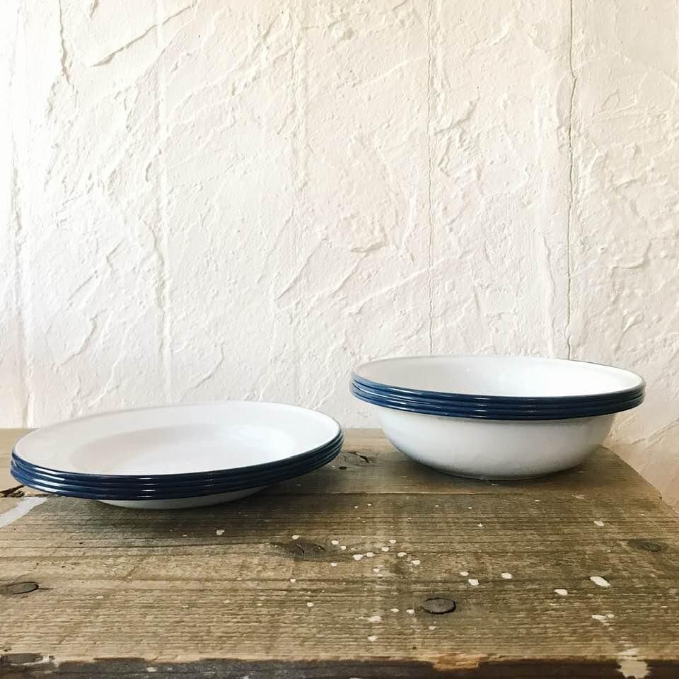 SALE》 タイ｜白いホーローボウル/24cm / RABBIT BRAND｜アジア