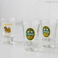《タイ》ビール柄ショットグラス 　シンハー/チャーン
