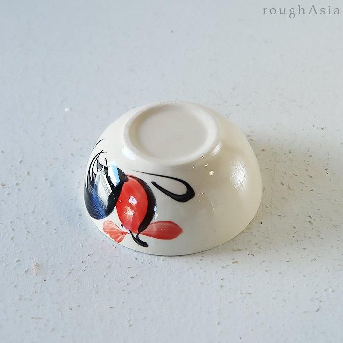 タイ》ランパーン ニワトリ柄 小鉢 8.5cm(フチなし)|アジアの タイ》ランパーン ニワトリ柄 小鉢 8.5cm(フチなし)|アジアの