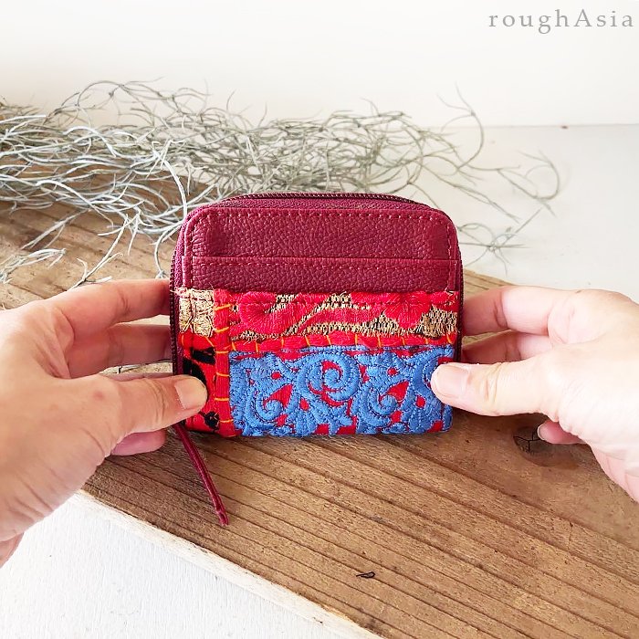ミニ財布 アジア雑貨 布 - コインケース