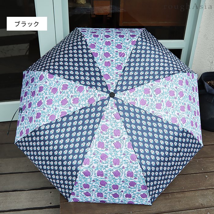 ブロックプリント柄日傘