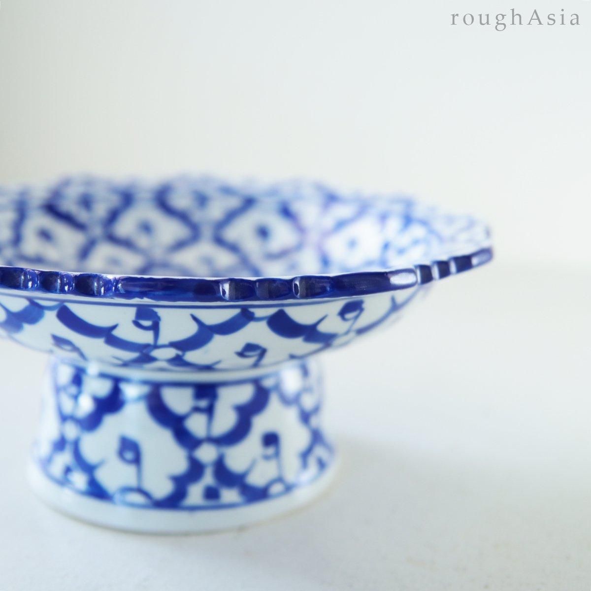 タイ青白陶器パイナップル柄 象ティーポット | 海界 una saka
