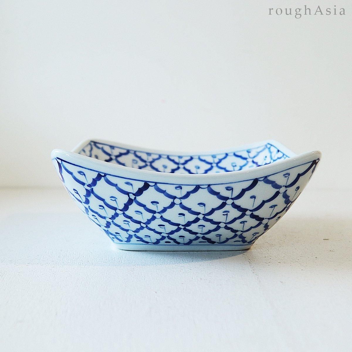 タイ青白陶器 パイナップル柄ボウルS（湯呑み） | 海界 una saka