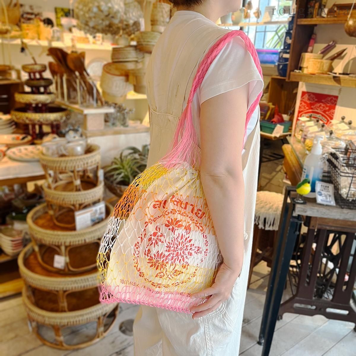 ラフエイジア》タイ カラフルあみバッグ｜ラフエイジア アジアの台所