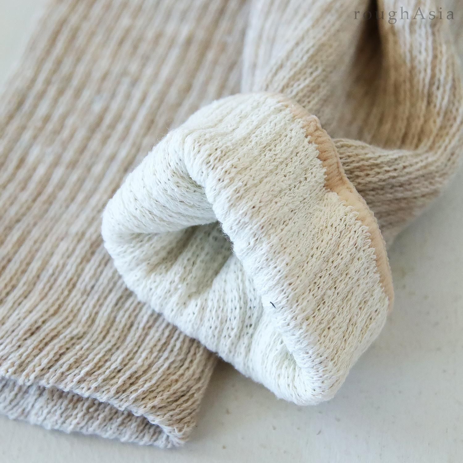 国産》 シルク＆コットン レッグウォーマー25cm｜アジアの日用品