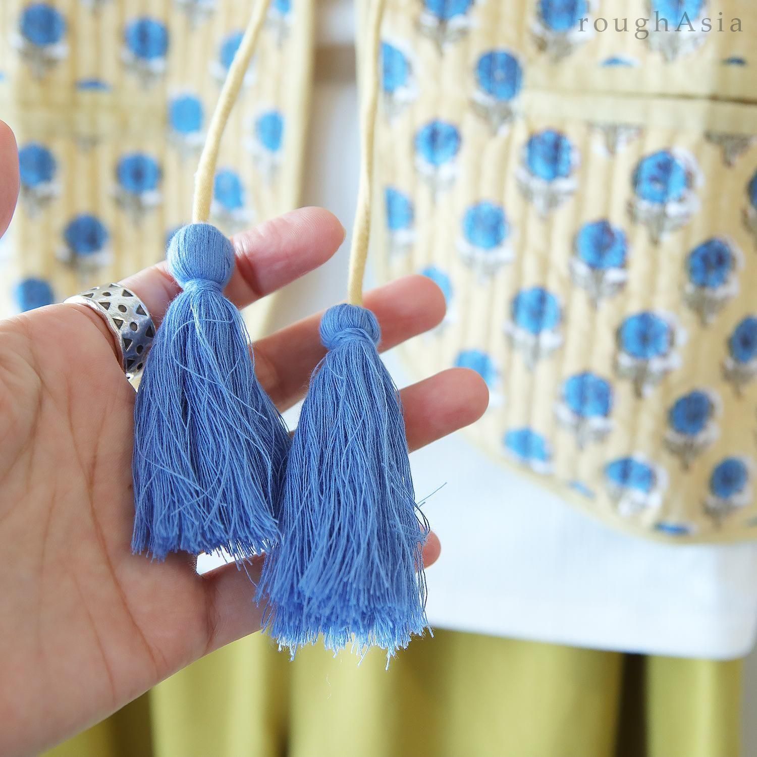 ブロックプリントキルトベスト