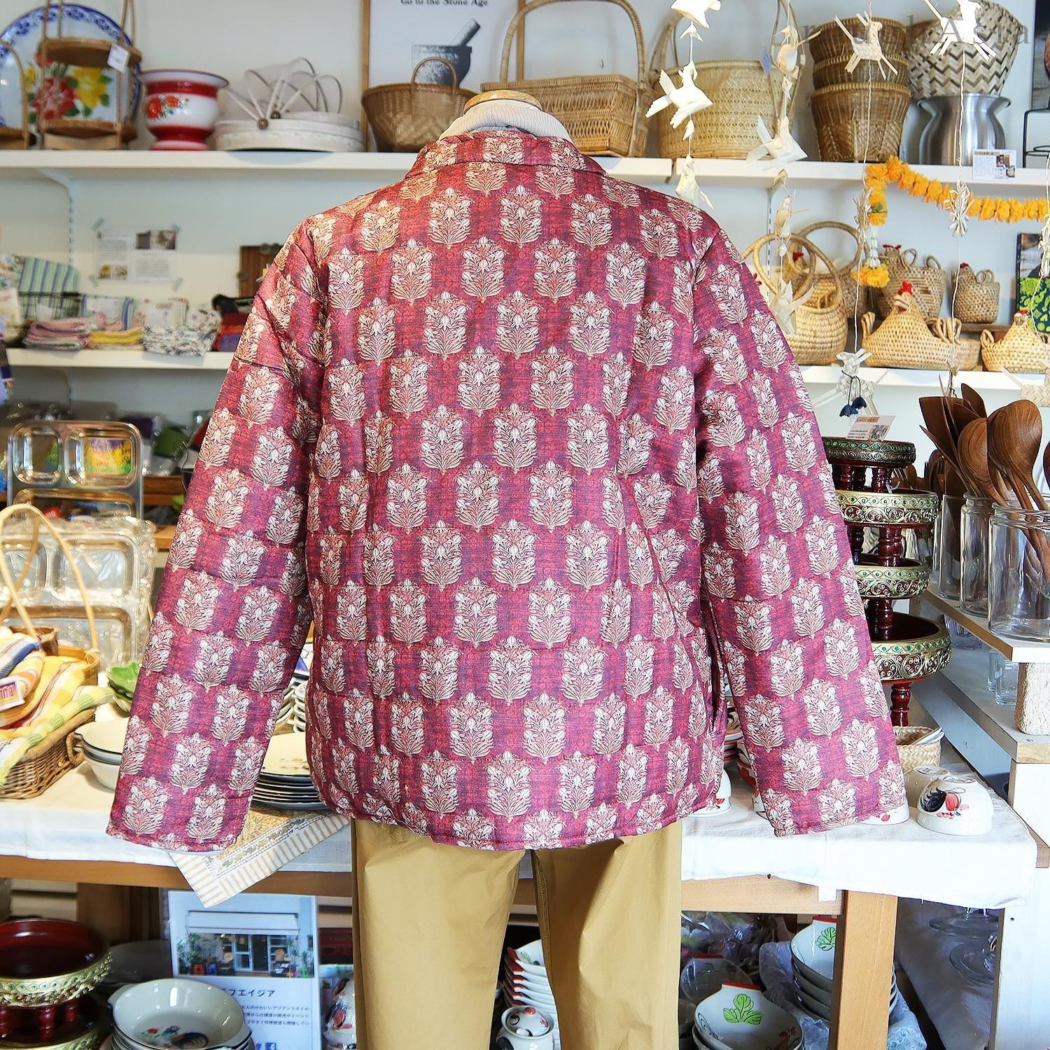 インド》ブロックプリントキルトベスト2色 | タイやアジアの雑貨