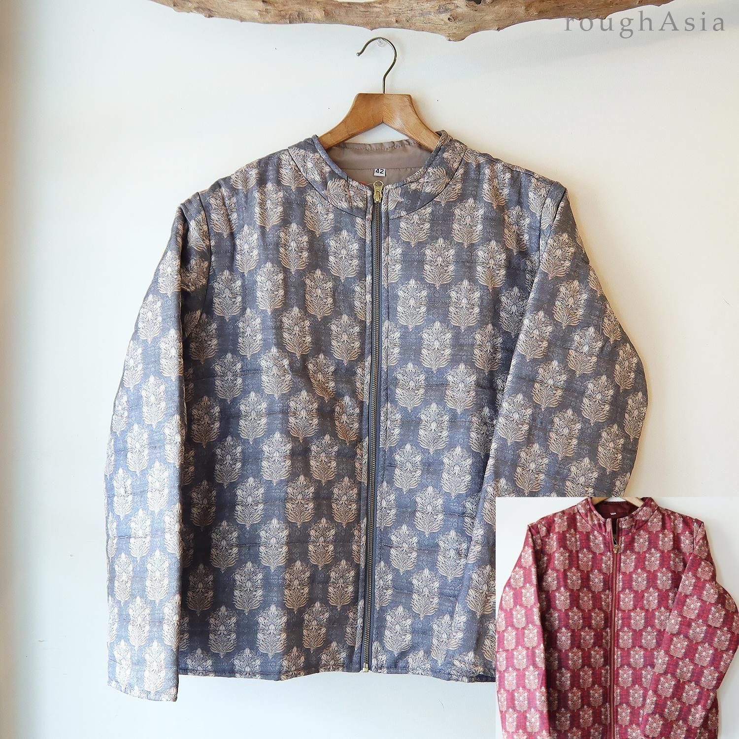 インド》ブロックプリントキルトベスト2色 | タイやアジアの雑貨