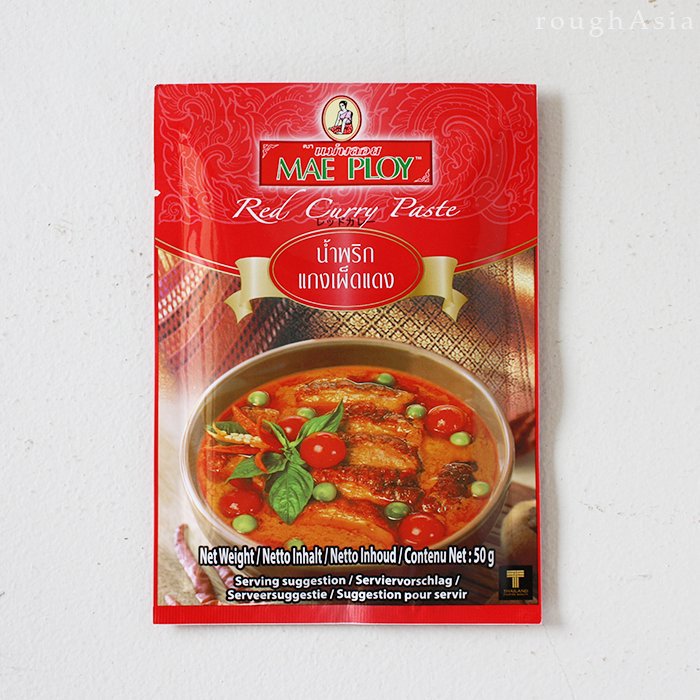 アジアン雑貨ショップ　アジアの台所用品や雑貨小物　スパイシー鶏唐揚、さつま揚げにも！レッドカレーペースト[50ｇ]メープロイ　ラフエイジア