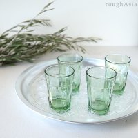 《インド》リサイクルガラスのチャイグラス