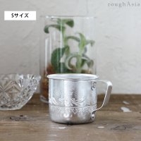 タイ　アルミ製のカップ Sサイズ −取っ手付コップ/マグカップ	