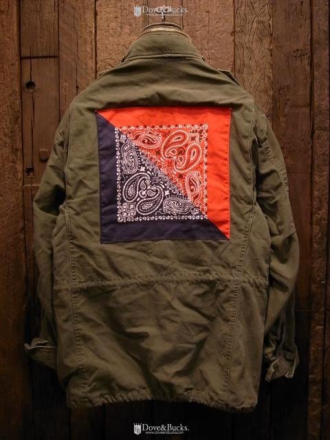 APPLEBUM / BANDANNA VINTAGE M-65 JACKET [OLIVE] - THINKTANK  ltd.[Dove&Bucks.] WEB SHOP