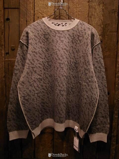 MAGIC STICK / REVERSIBLE JQD CREW KNIT [GREY] - THINKTANK ltd.[Dove&Bucks.]  WEB SHOP