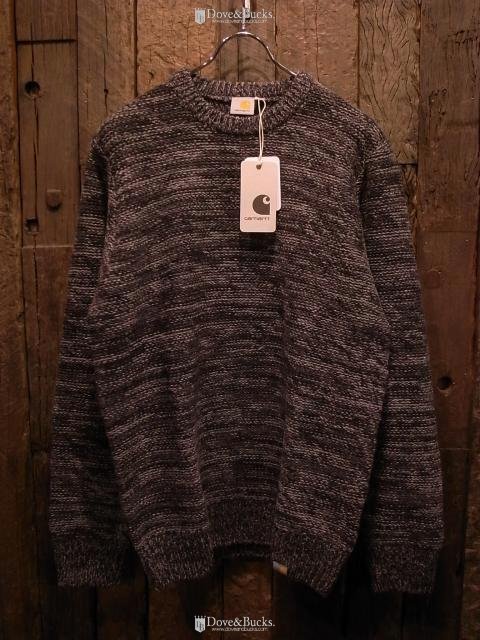 Carhartt WIP / ACCENT SWEATER [BLACK × D.GREY.H × ECLIPSE] - THINKTANK  ltd.[Dove&Bucks.] WEB SHOP