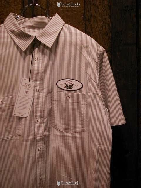 CRIMIE / WORK STRIPE SHIRT [GRAY × WHITE] - THINKTANK ltd.[Dove&Bucks.] WEB  SHOP