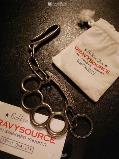 GRAVYSOURCE / KNUCKLE KEY HOLDER [SILVER] - THINKTANK ltd