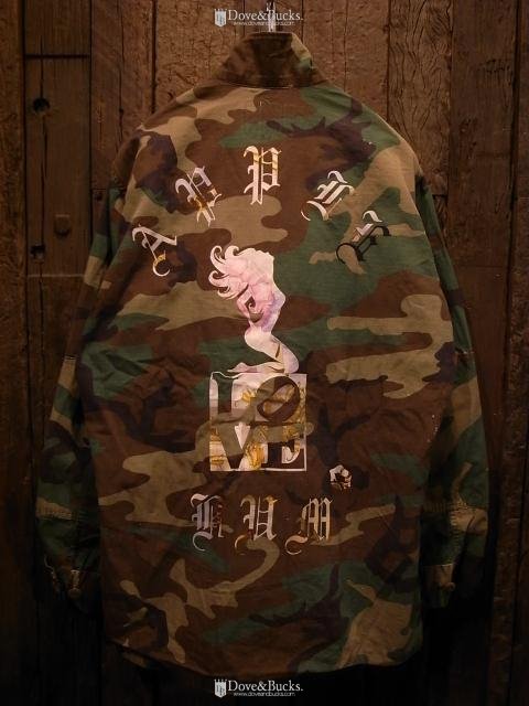 PLAY for APPLEBUM / ”SEXy girl” LOVE Military Camo Jacket