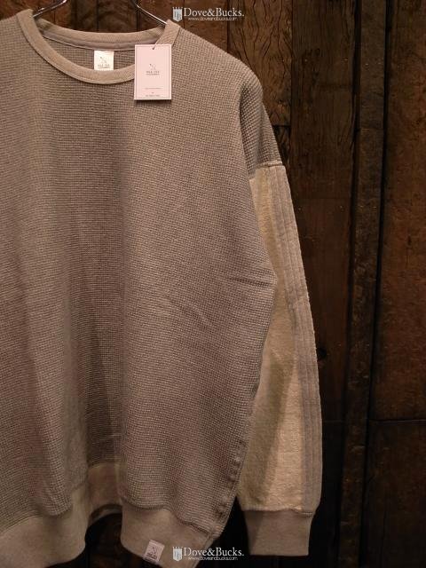 MAGIC STICK / WAFFLE INLAY CREW [GREY] - THINKTANK ltd.[Dove&Bucks