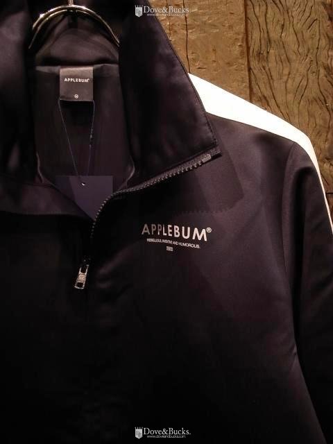 APPLEBUM / SATIN TRACK JACKET [NAVY] - THINKTANK ltd.[Dove&Bucks