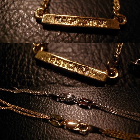 MAGIC STICK / PSYCHO PLATE W CHAIN NECKLACE - THINKTANK ltd.[Dove&Bucks.]  WEB SHOP