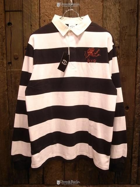 出産祝いなども豊富 X BORN RAISED ltd THINKTANK - WHITE] × [BLACK SHIRT RUGBY / ウェア