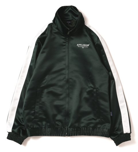 APPLEBUM / SATIN TRACK JACKET [GREEN] - THINKTANK ltd.[Dove&Bucks 