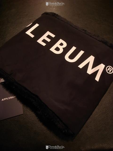 APPLEBUM / LOGO NECK WARMER [BLACK] - THINKTANK ltd.[Dove&Bucks