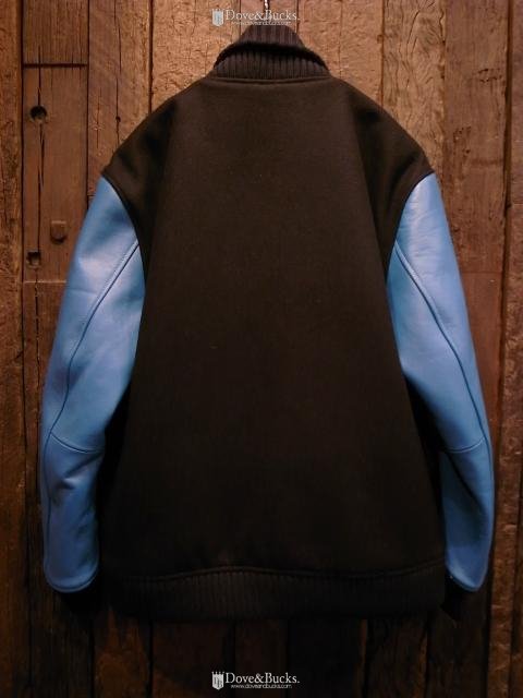 CHORD NUMBER EIGHT / STADIUM JACKET [BLACK × TURQUOISE