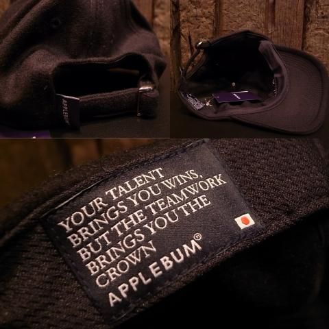 APPLEBUM / SJ LOGO WOOL BASEBALL CAP [BLACK] - THINKTANK ltd