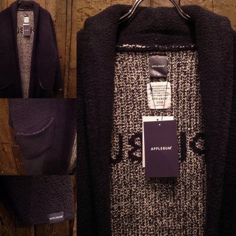 APPLEBUM / SHAGGY GOWN COAT [NAVY] - THINKTANK ltd.[Dove&Bucks