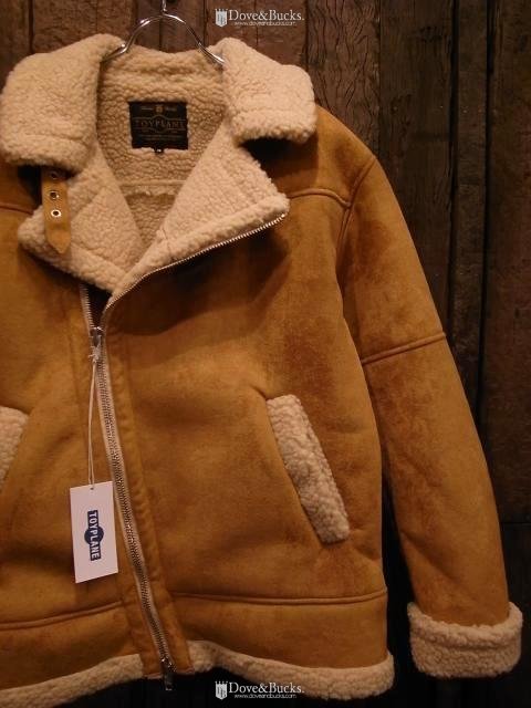 TOYPLANE / FAKE MOUTON RIDERS JACKET [BROWN] - THINKTANK ltd.[Dove&Bucks.]  WEB SHOP