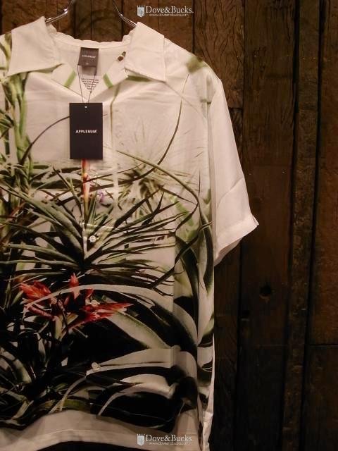 APPLEBUM / FLOWER WHITE *ALOHA SHIRT [WHITE] - THINKTANK ltd.[Dove&Bucks.]  WEB SHOP