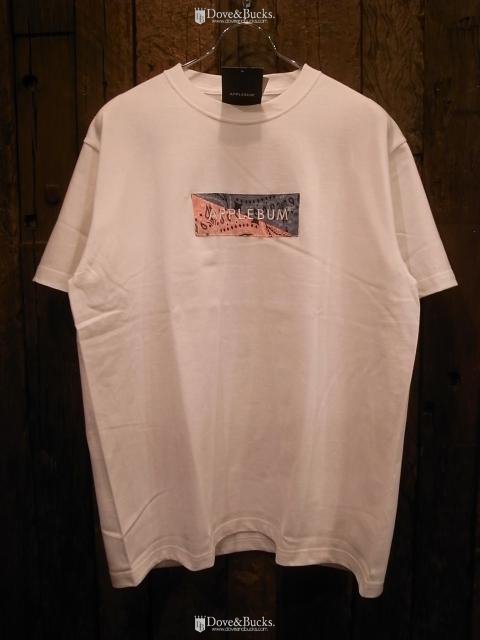 APPLEBUM / BANDANNA BOX LOGO *S/S TEE [WHITE /Pink & Blue] - THINKTANK  ltd.[Dove&Bucks.] WEB SHOP