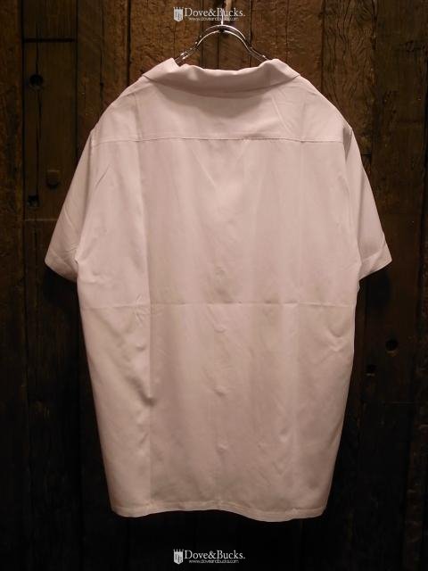 CRIMIE / WASHABLE RAYON OPEN SHORT SHIRT [WHITE] - THINKTANK ltd 